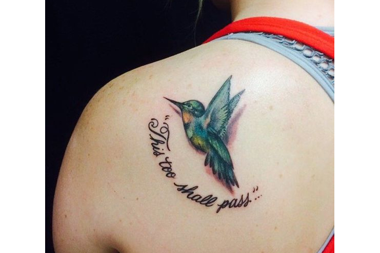 Hummingbird-with-quote-tattoo