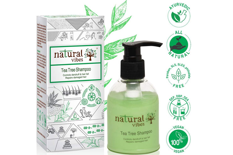 Natural Vibes Ayurvedic Tea Tree Shampoo