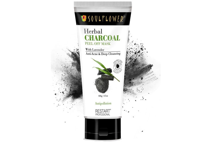 Soulflower Herbal Charcoal Mud Mask Face masks For Men Women