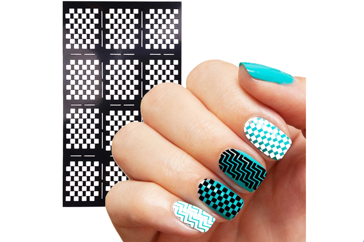 Stencil-nail-stickers