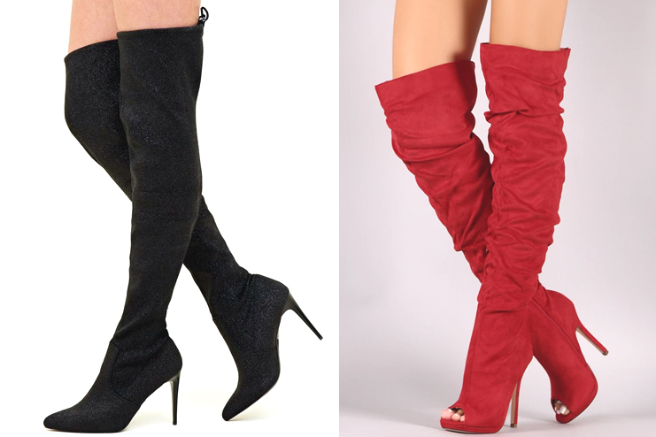 Stiletto-high-knee-boots