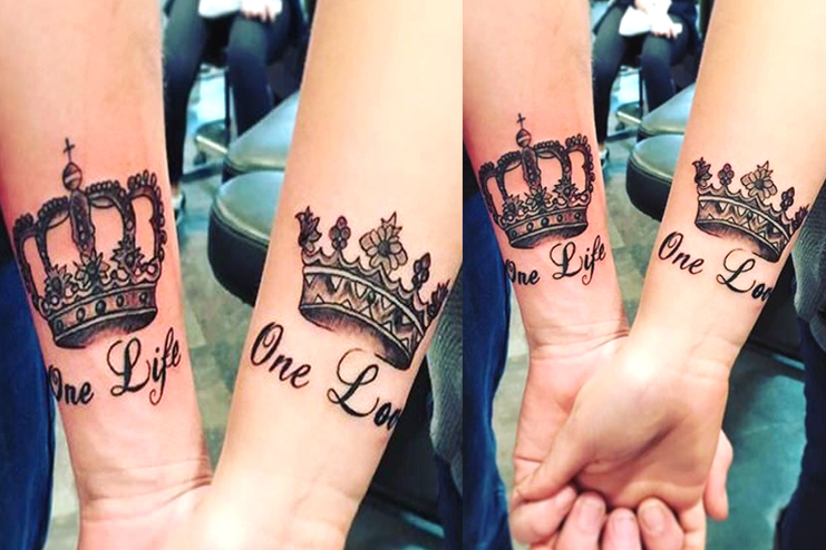 Top 50+ King and Queen Tattoos For Loving Couples - Wittyduck