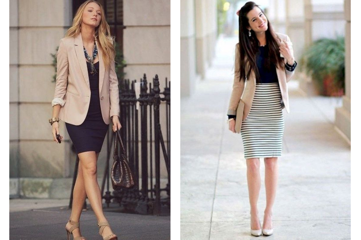 Blazer-with-a-pencil-skirt