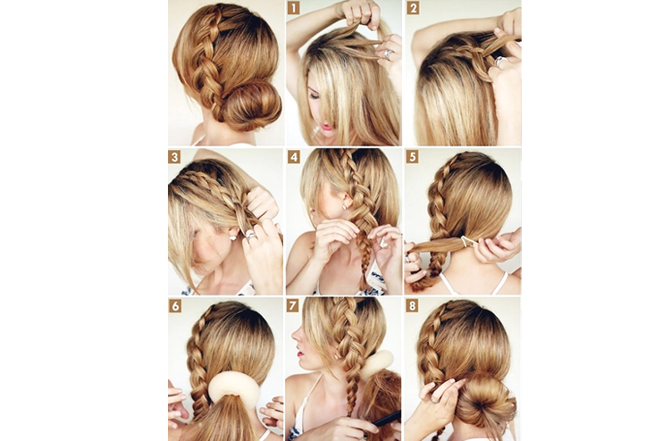 Bun-with-a-side-braid