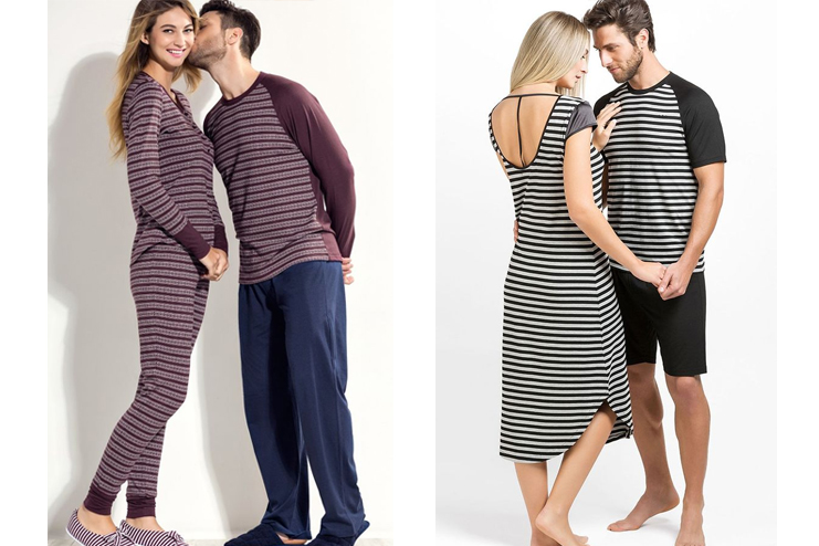 Couple-matching-stripped-outfits