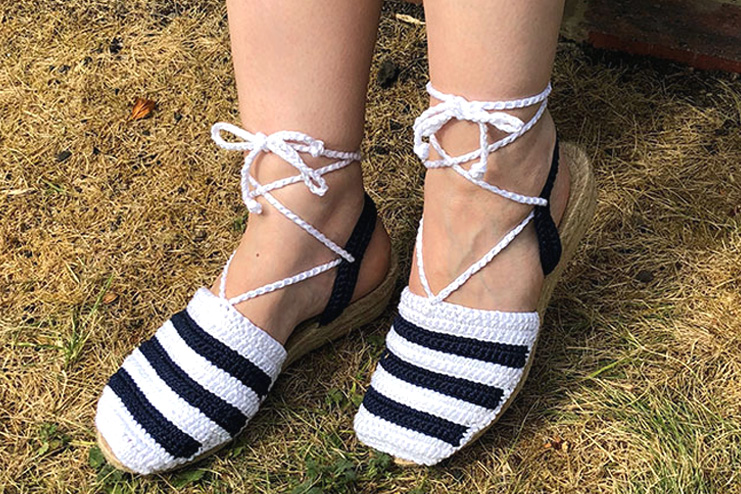 Crochet-close-toe-sandals