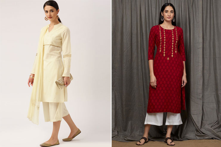 Culottes with long length kurti