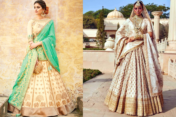 Khadi lehenga and choli