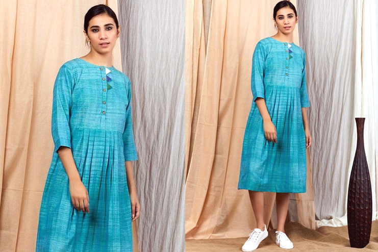 Khadi-midi-dress