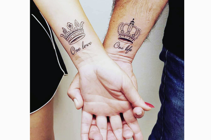 King-and-queen-tattoo-One-love-one-life