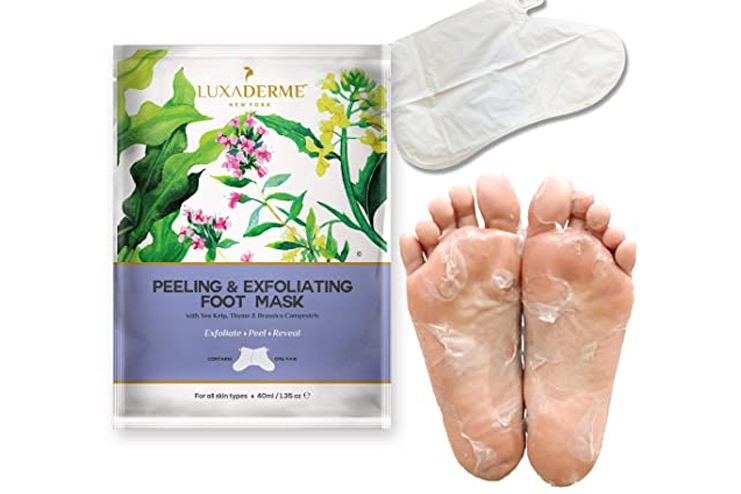 LuxaDerme-Peeling-and-Exfoliating-Foot-Mask