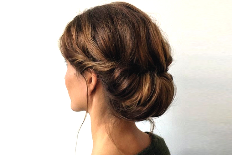Rolled updo