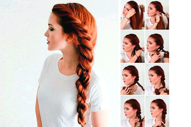 Side twisted braid