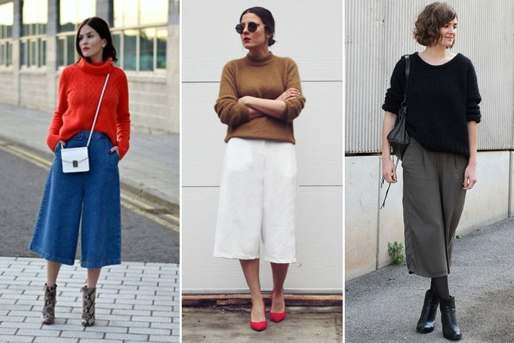Sweater and culottes