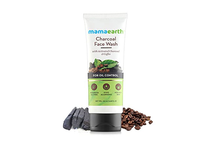 Mamaearth Charcoal Natural Face Wash for oil control and pollution defence